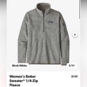 patagonia women’s 1/4 zip fleece